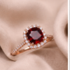 ring_background_1 2 Carat Cushion Cut Red Garnet Promise Ring