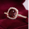 ring_background_4 2 Carat Cushion Cut Red Garnet Promise Ring
